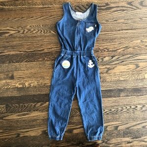 THE BONNIE MOB Girls Blue Sleeveless Jumpsuit 4-5Y / 110cm